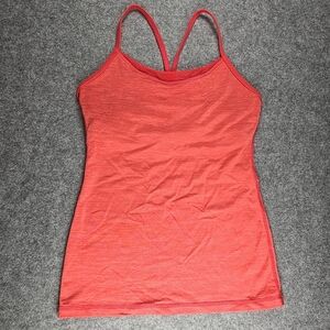 Lululemon Tank With Shelf Bra Coral Small